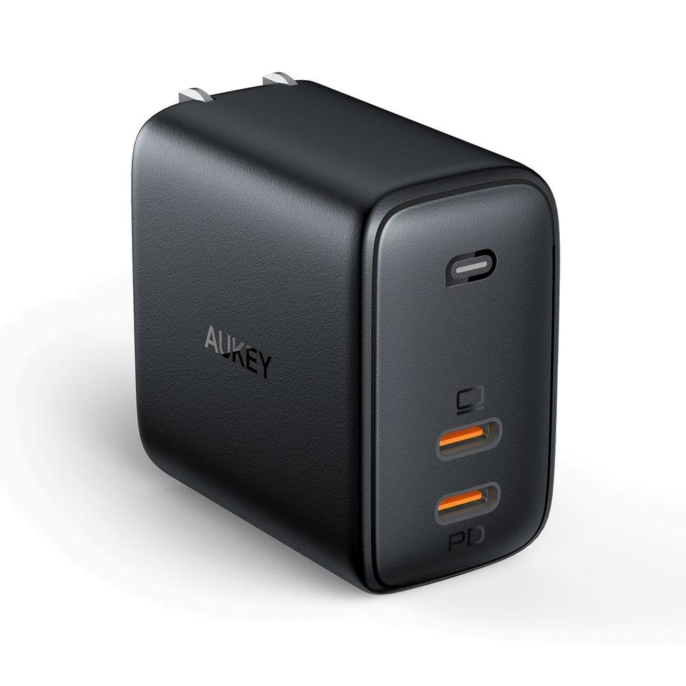 Cargador De Pared Aukey Pa-B4s Omnia Gan 2xusb C Po
