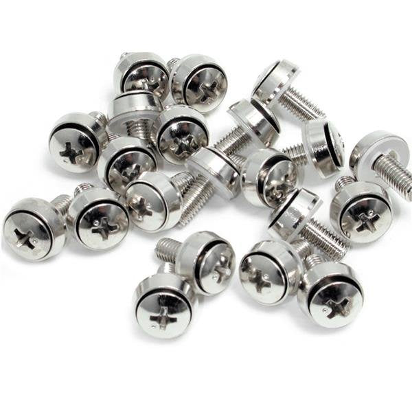 Startech.Com Paquete De 100 Tornillos M6x12mm Para Armarios Rack Juego De Tornillos (Paquete De 100)