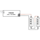 Brumberg 17662000 Konverter Rechte. Sw On Off 7,2w 230v 350ma