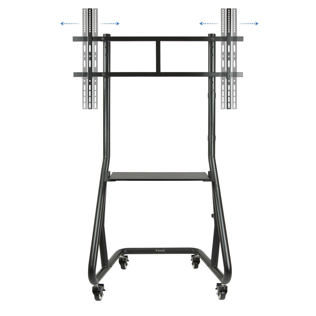 Tooq Soporte De Pantalla De Suelo Con Ruedas 60"-105" - Bloqueo De Ruedas - Sistema Antirrobo - Gestion De Cables -