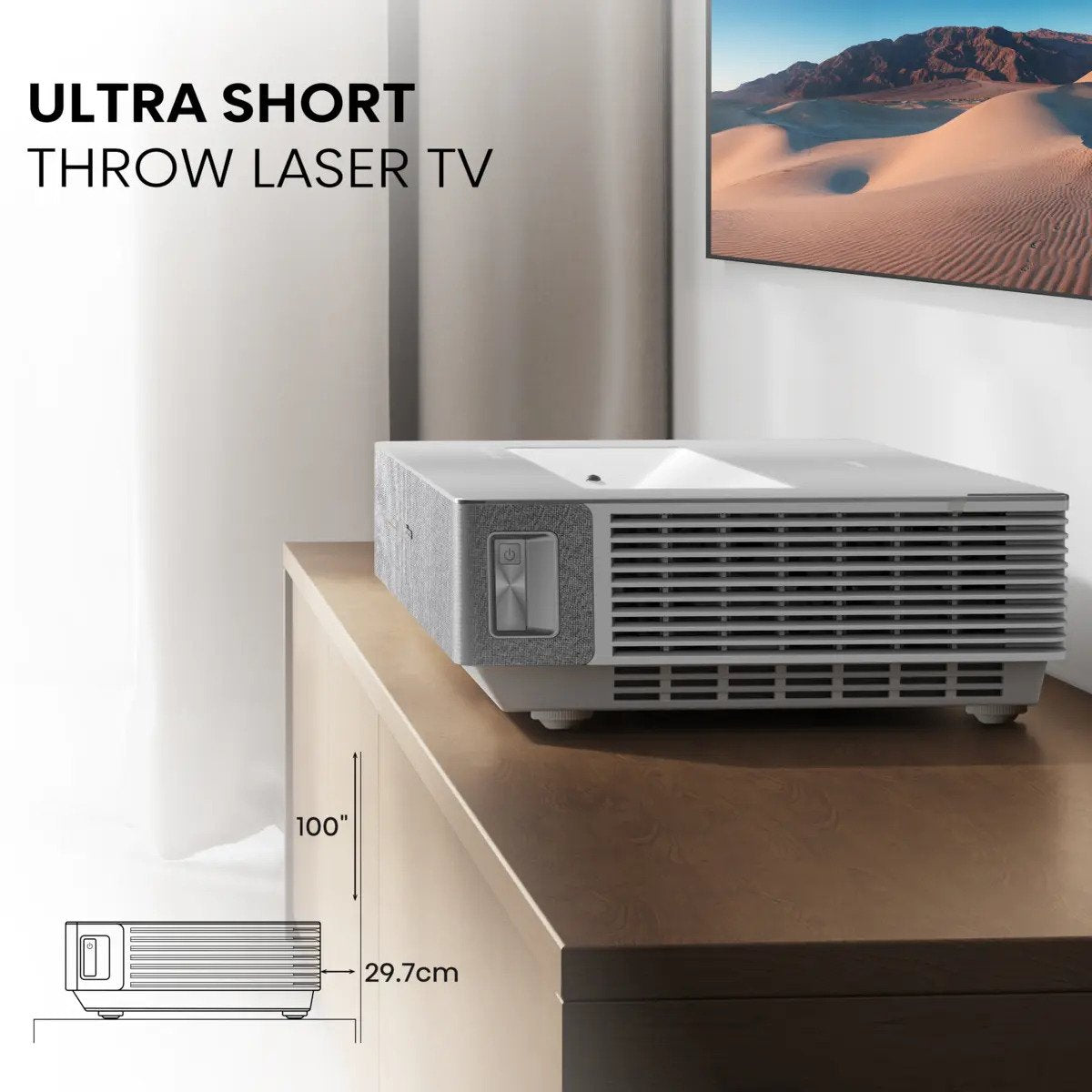 EAN 6942351409559 - Hisense 100L5ND proyector de TV Proyector de alcance ultracorto 2700 lúmenes ANSI DLP UHD 4K (3840x2160)  imagen 13