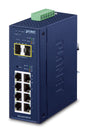 EAN 4711605286275 - PLANET IP30 Industrial L2/L4 8-Port Gestionado L2/L4 Gigabit Ethernet (10/100/1000) Azul imagen 1