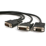 Startech.Com Cable De 1,8m Multiplicador De Vídeo Dvi-I Macho A Dvi-D Macho Y Hd15 Vga Macho Para Monitor - Splitter