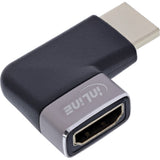 Inline® Hdmi Adapter, Hdmi A Plug / Socket, 90° Right, 8k Uhd