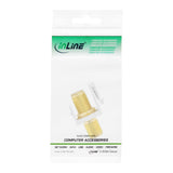 Adaptador Keystone Para Cable De Satélite, 2x Conectores F, Blanco