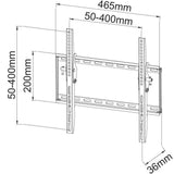 Techly Ica-Plb 161m Soporte De Pared Para Pantalla Plana 139,7 Cm (55") Negro