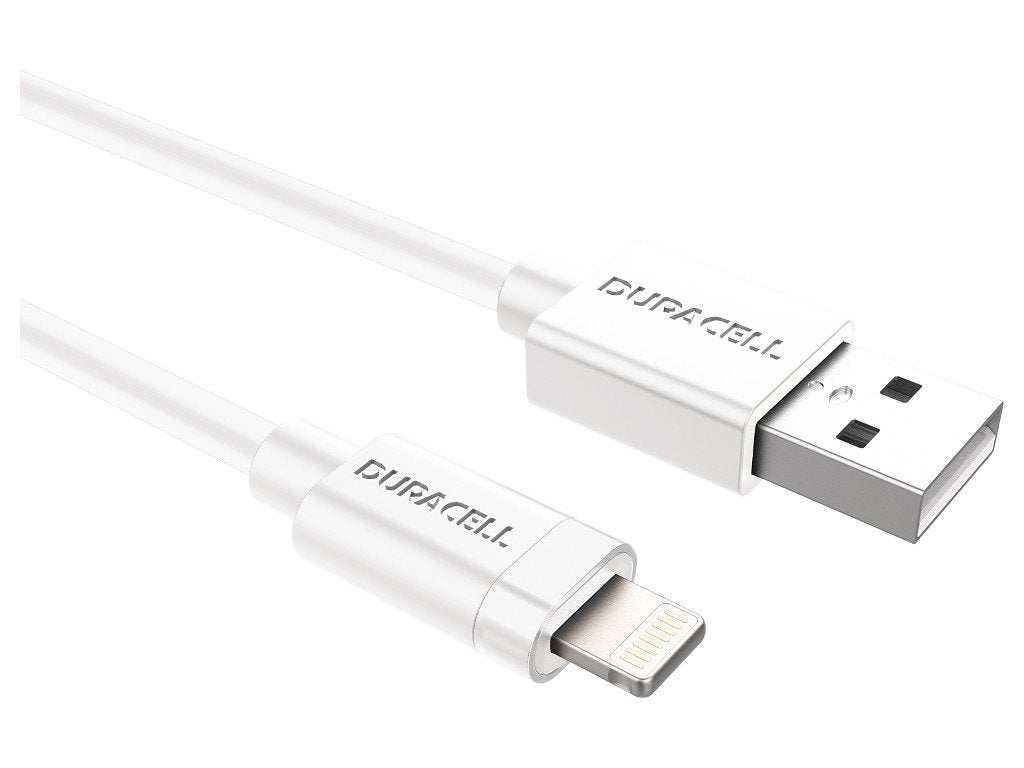 EAN 5055190170014 - Duracell USB5012W cable USB 2.0 1 m USB A Lightning Blanco imagen 2