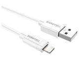 EAN 5055190170014 - Duracell USB5012W cable USB 2.0 1 m USB A Lightning Blanco imagen 2