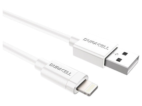 EAN 5055190170014 - Duracell USB5012W cable USB 2.0 1 m USB A Lightning Blanco imagen 2