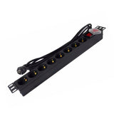 Regleta Con Interruptor Phasak Bns 1520 8 Tomas De Corriente Cable 3m Negro