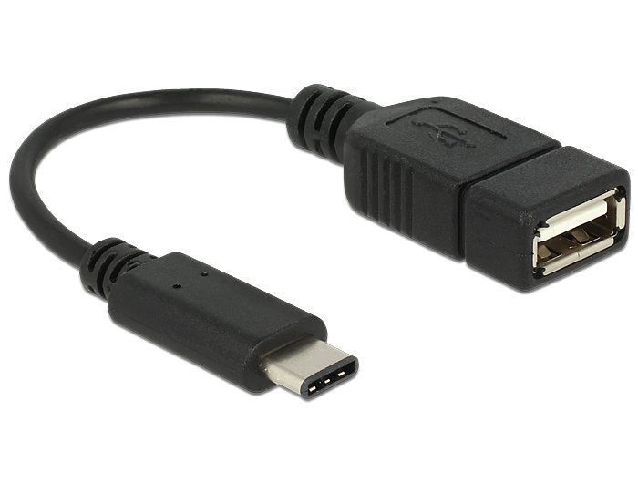 Delock Adaptador Usb Tipo-C 2.0 Macho > Usb 2.0 Typ A Hembra 15 Cm Negro