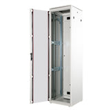 Roline 19-Zoll Netzwerkschrank Pro 47 He, 600x600 Bxt Glastr Grau