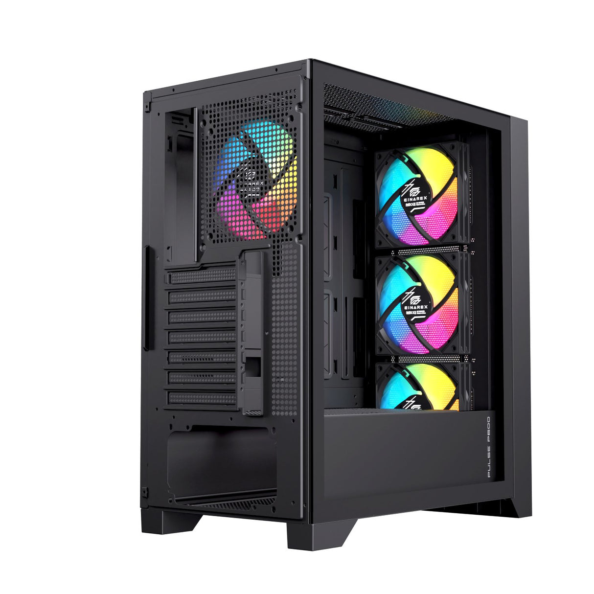 EAN 6977277360141 - Einarex EXCS-PL-600R-B carcasa de ordenador Midi Tower Negro imagen 8