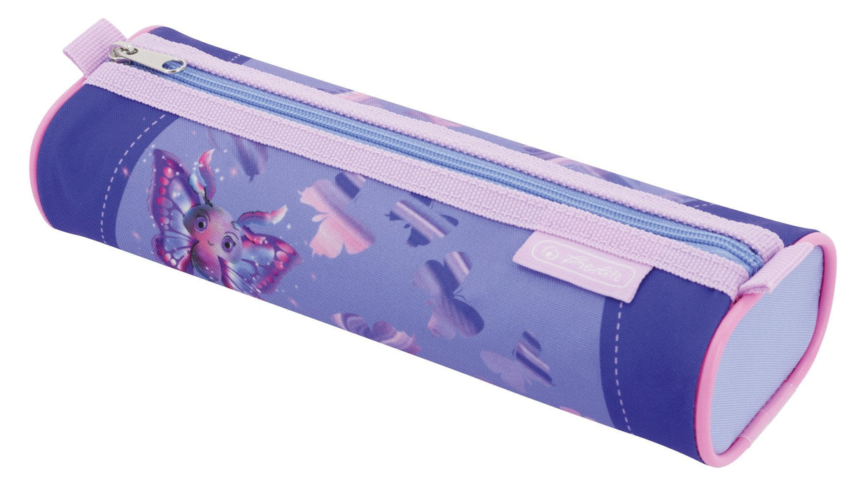 Herlitz Loop Plus Butterfly Paradise Juego De Mochila Escolar Chica Poliéster Lila, Rosa