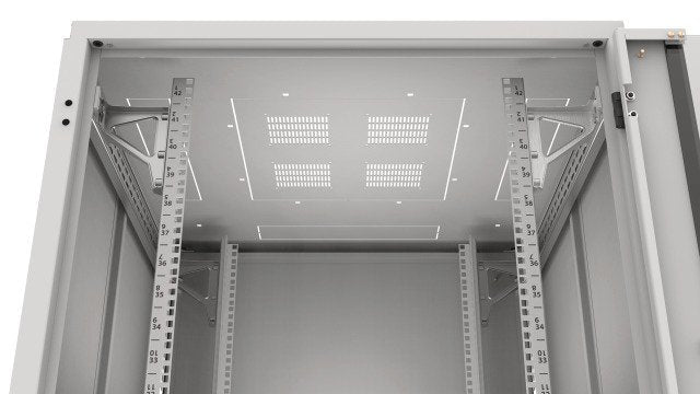 Netzwerkschrank-Pro 18he H896 X B600 X T800mm, Ral 7035