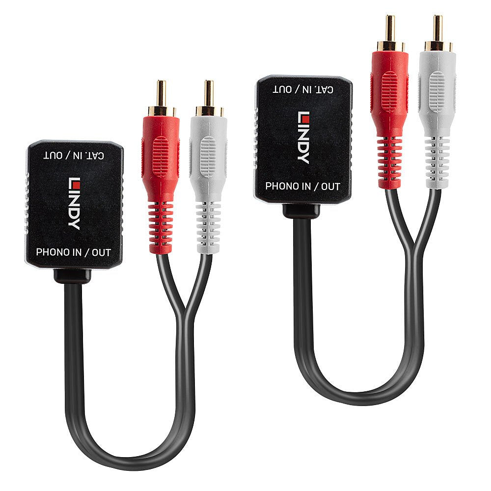 EAN 4002888704601 - Lindy 70460 extensor audio/video Transmisor de señales AV Negro, Rojo, Blanco imagen 2