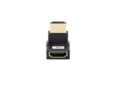 Adaptador 8k Lanberg Hdmi(M) A Hdmi(H) Angulo Arriba Aluminio Plata