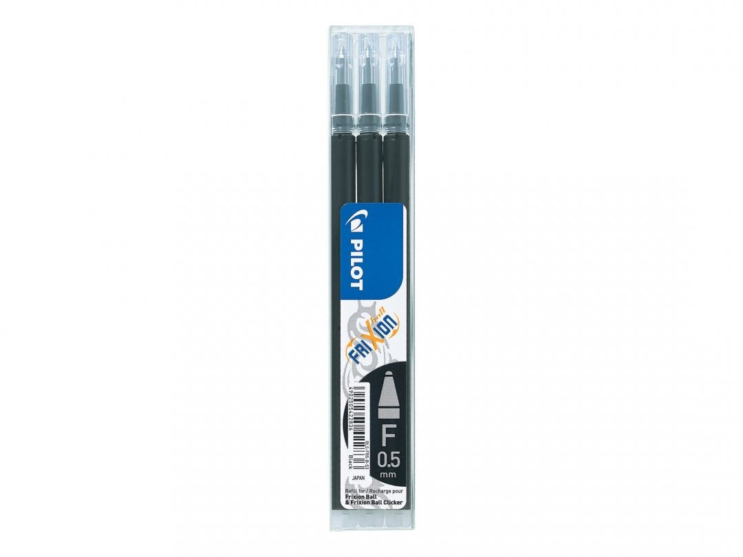 Pilot Pen Frixion Tintenrollerminen Negro 0.3 Mm 3 Ud.