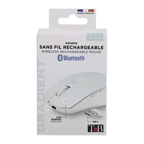 EAN 3303170113202 - T'nB MWGRADIENTBL ratón mano derecha Bluetooth + USB Type-C 1600 DPI imagen 6