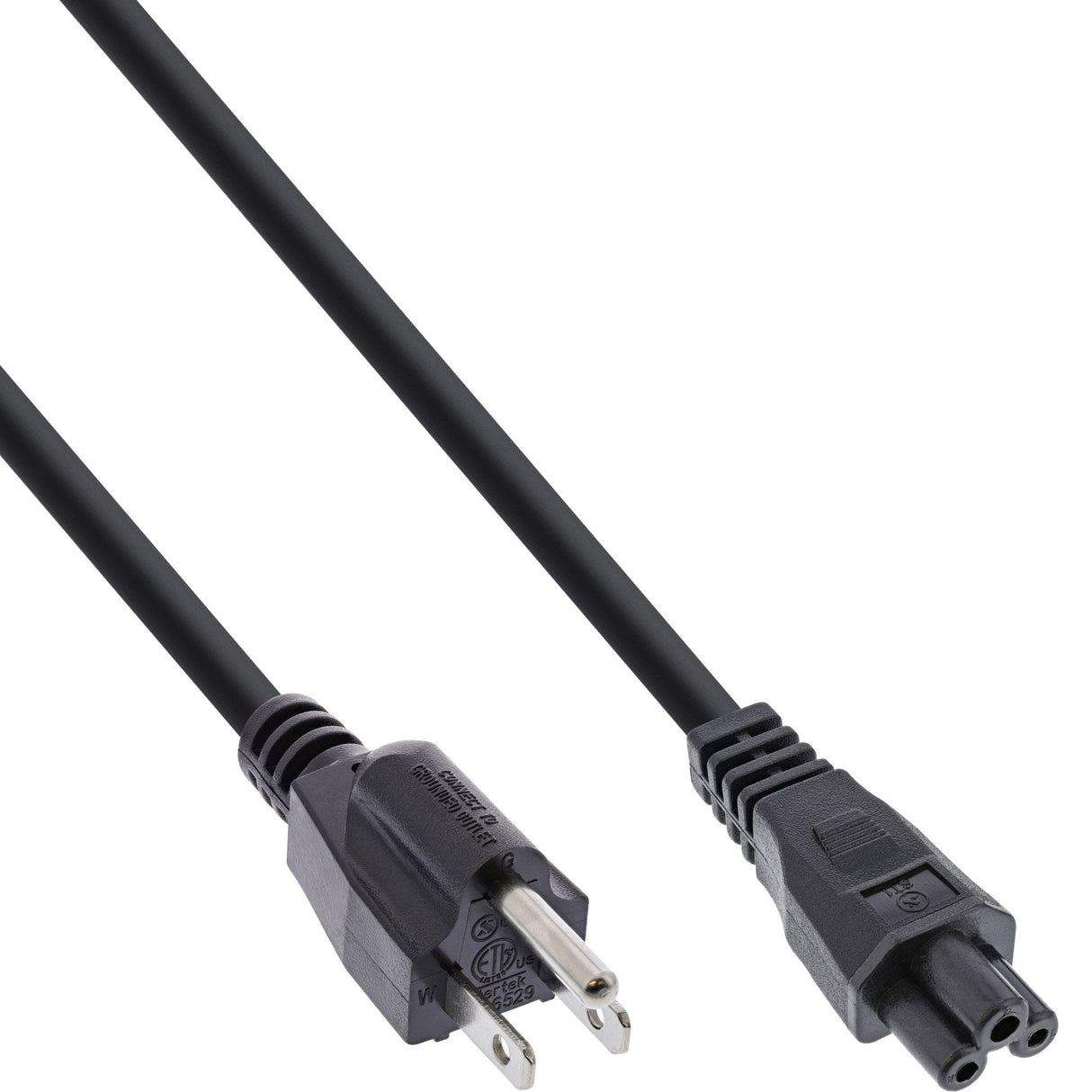 Cable De Alimentación Inline Ee. Uu./Canadá Para Portátil Negro 3x18awg 2m