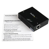 Startech.Com Extensor Poe+ Gigabit 802.3at/Af Alargador De Alimentación Por Ethernet 100m Repetidor 1gbe 10base-T 100base-Tx 1000base-T Hasta 100 M Para P/N: St12mhdlanu