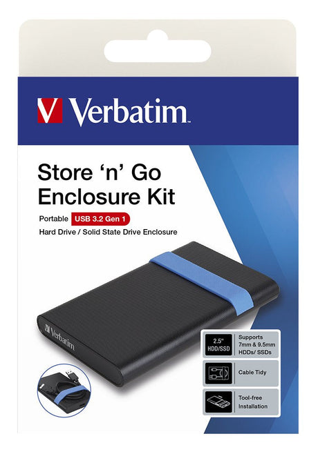 EAN 0023942531067 - Verbatim Store'N'Go Enclosure Kit Carcasa de disco duro/SSD Negro, Azul 2.5" imagen 3