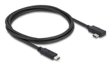 Delock Koaxiales Usb 40 Gbps Cable Angular Links / Rechts Usb Pd 3.1 240 W 1 M