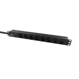 EAN 5715063046876 - Lanview LVR-3MSCH-SPD-SCH8 unidad de distribución de energía (PDU) 8 salidas AC 1U Negro imagen 2