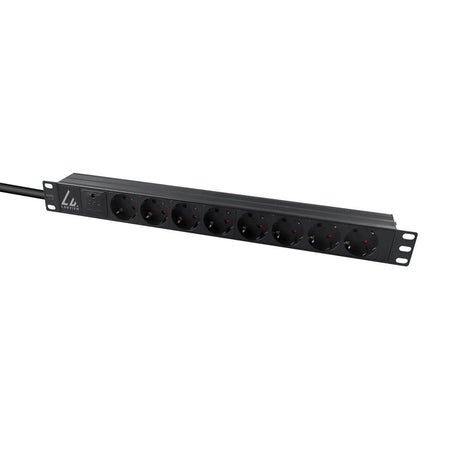 EAN 5715063046876 - Lanview LVR-3MSCH-SPD-SCH8 unidad de distribución de energía (PDU) 8 salidas AC 1U Negro imagen 2