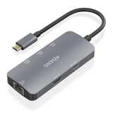 EAN 8435739901748 - AISENS ASUC-6P019-GR base para portátil y replicador de puertos Alámbrico USB 3.2 Gen 1 (3.1 Gen 1) Type- imagen 1