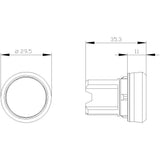 Siemens 3su10000ab700aa0 Drucktaster 22mm Rund Klar Druckknopf
