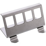 Inline® Keystone Mounting For Din Rail, 4-Port, Metal