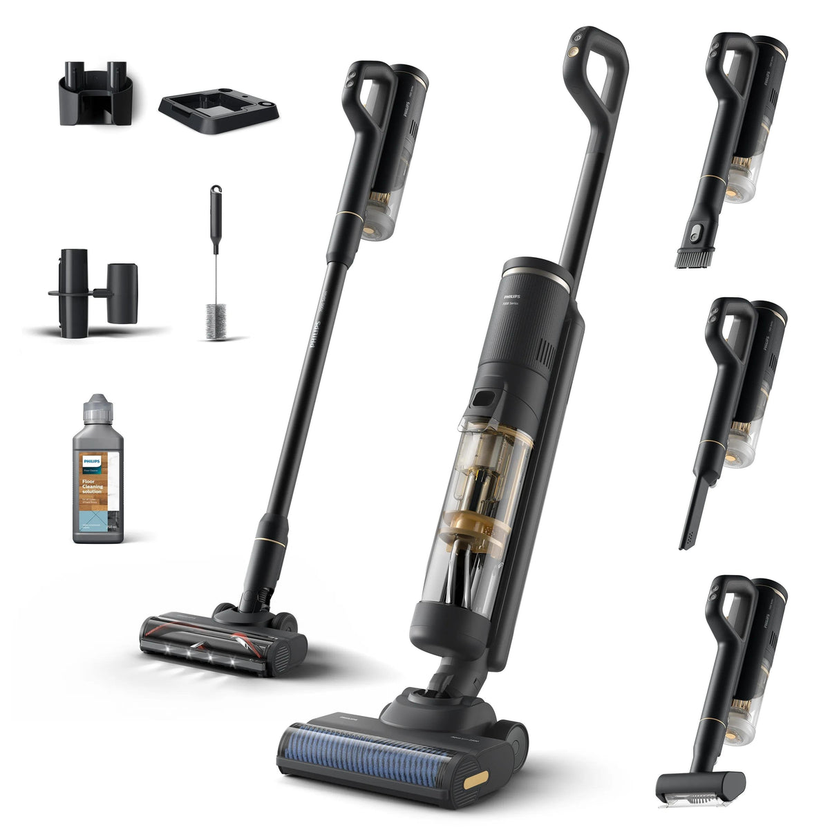 Vacuum Cleaner Philips Xw7264/11 Dry&Wet 3-In-1 Stick Vacuum Black Bagless Battery  4.5 Kg Xw7264/11