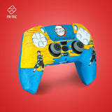 Fr-Tec Demon Slayer Kimetsu No Yaiba Tanjiro Kamado Pack Para Mando Ps5 De Carcasa Rigida + Grips + Sticker Para