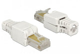 Delock 86415 Conector Rj-45 Blanco, Enchufe Blanco, Rj-45, Blanco, U/Utp (Utp), 18 X 52,8 X 15 Mm, Bolsa De Plástico