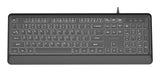 Gembird Slim Wired Backlight Keyboard Negro Us Layout