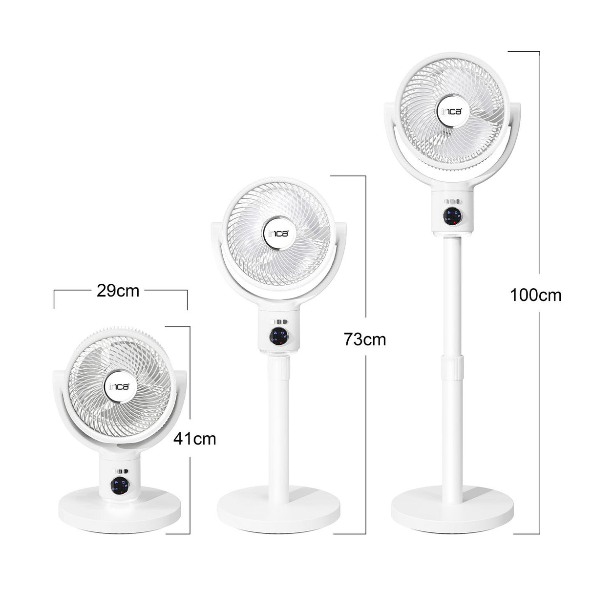 EAN 8681949017162 - Inca IAF-01B ventilador Blanco imagen 2