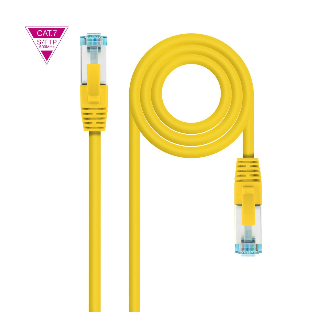 Nanocable Cable Red Cat.7 Lszh Sftp Pimf Awg26 50cm - Amarillo
