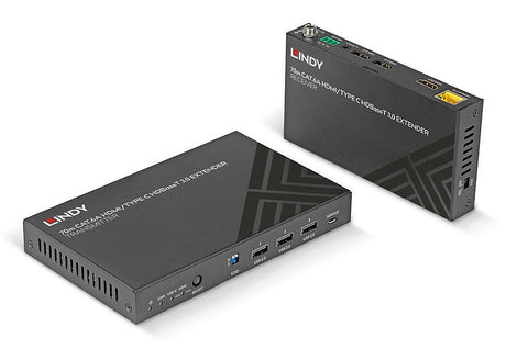 EAN 4002888383462 - Lindy 38346 extensor audio/video Transmisor y receptor de señales AV Negro imagen 1