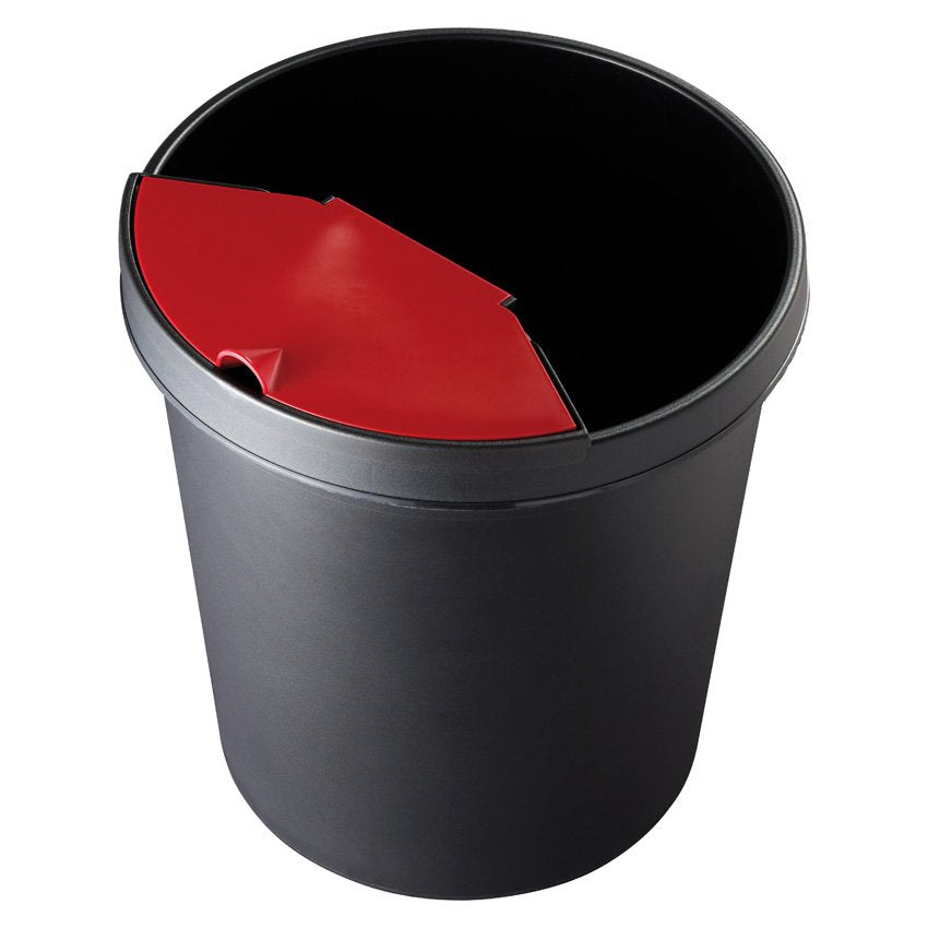 Helit Papelera H6105895 31x32cm 18l Redondo Plástico Negro (H6105895)