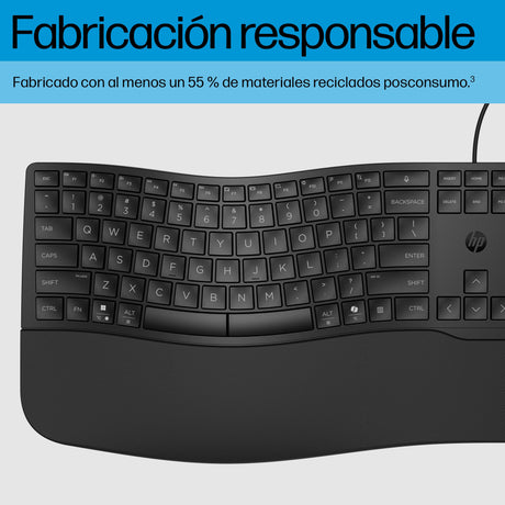 EAN 197498232690 - HP 485 Comfort Wired Keyboard teclado Oficina USB Negro imagen 10