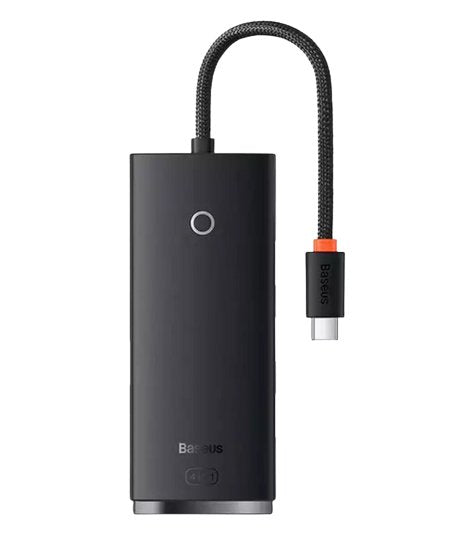 Baseus Hub Lite Series 4-In-1 Adapter (Type-C To 4xusb-A 3.0 5gb/S) Cable 0.25m, Black (Wkqx030301)