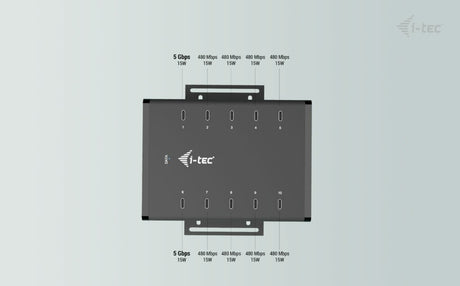 EAN 8595611706301 - i-tec CACHRGHUB10C cargador de dispositivo móvil Universal Negro Corriente alterna Carga rápida Interior imagen 10