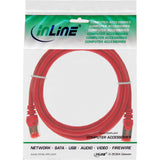 Cable De Red Inline S/Ftp Pimf Cat.6 250mhz Cobre Libre De Halógenos Rojo 0.5m