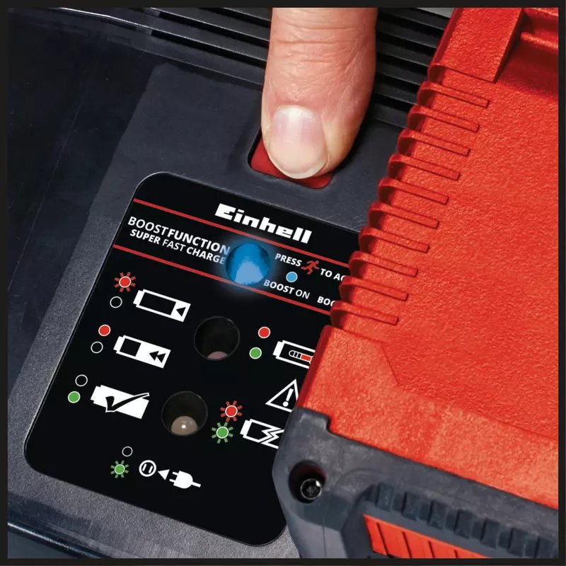 Cargador Einhell Power-X-Boostcharger 8a ,  Negro/Rojo