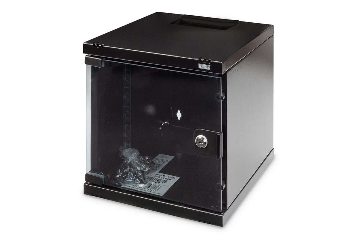 Armario Mural Digitus 6u 330x312x300 Ip20, Cristal De Seguridad Con Cerradura