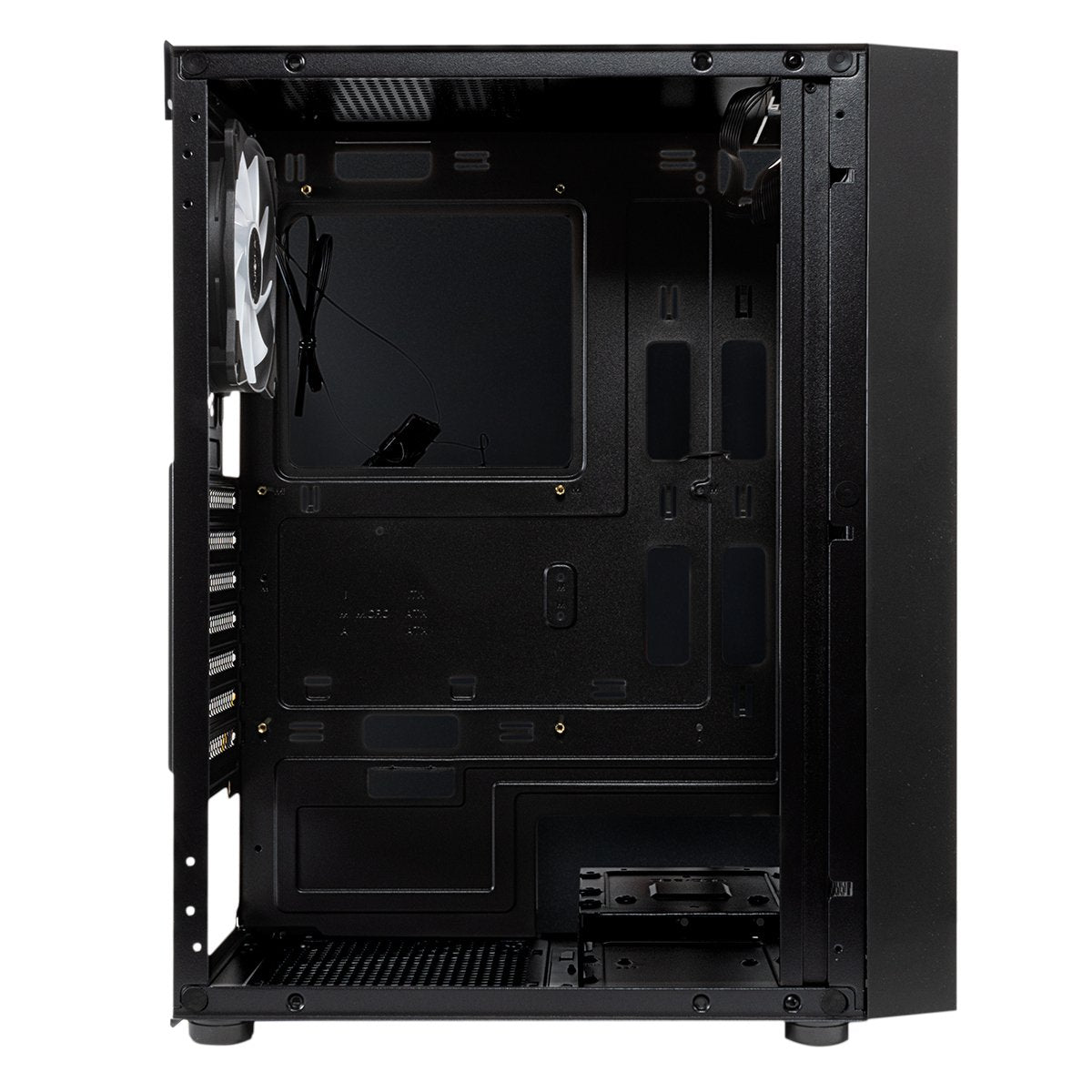 Caja Pc Unykach Gaming Atx Glayze Rgb, Negra - 1*Usb 3.0 - 2*Usb 2.0