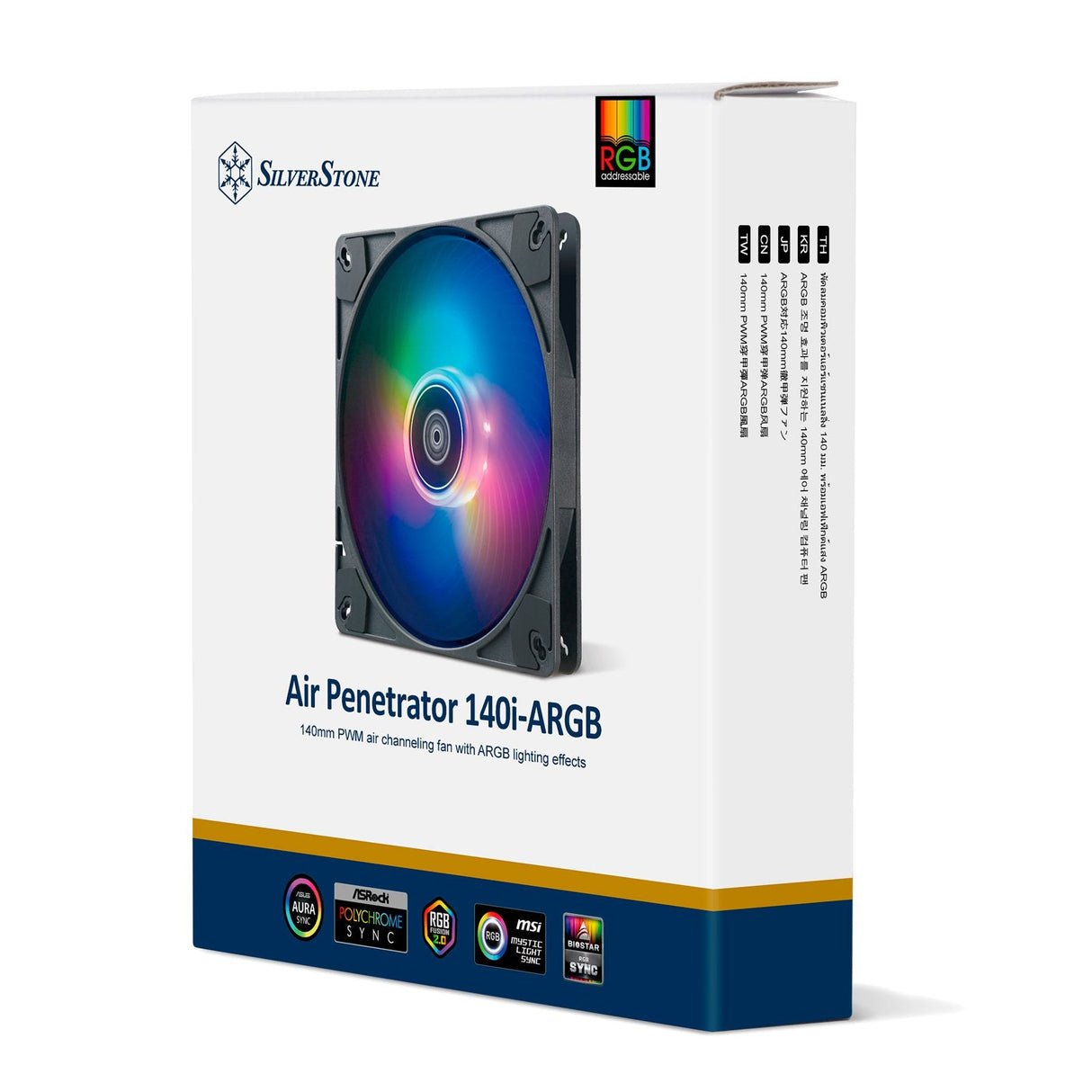 Silverstone Air Penetrator 140i Argb Ventilador Pwm, 2000 Rpm