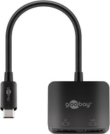 Adaptador De Cable De Vídeo Goobay 60172  0,15 M Usb Tipo C Hdmi + Displayport Negro