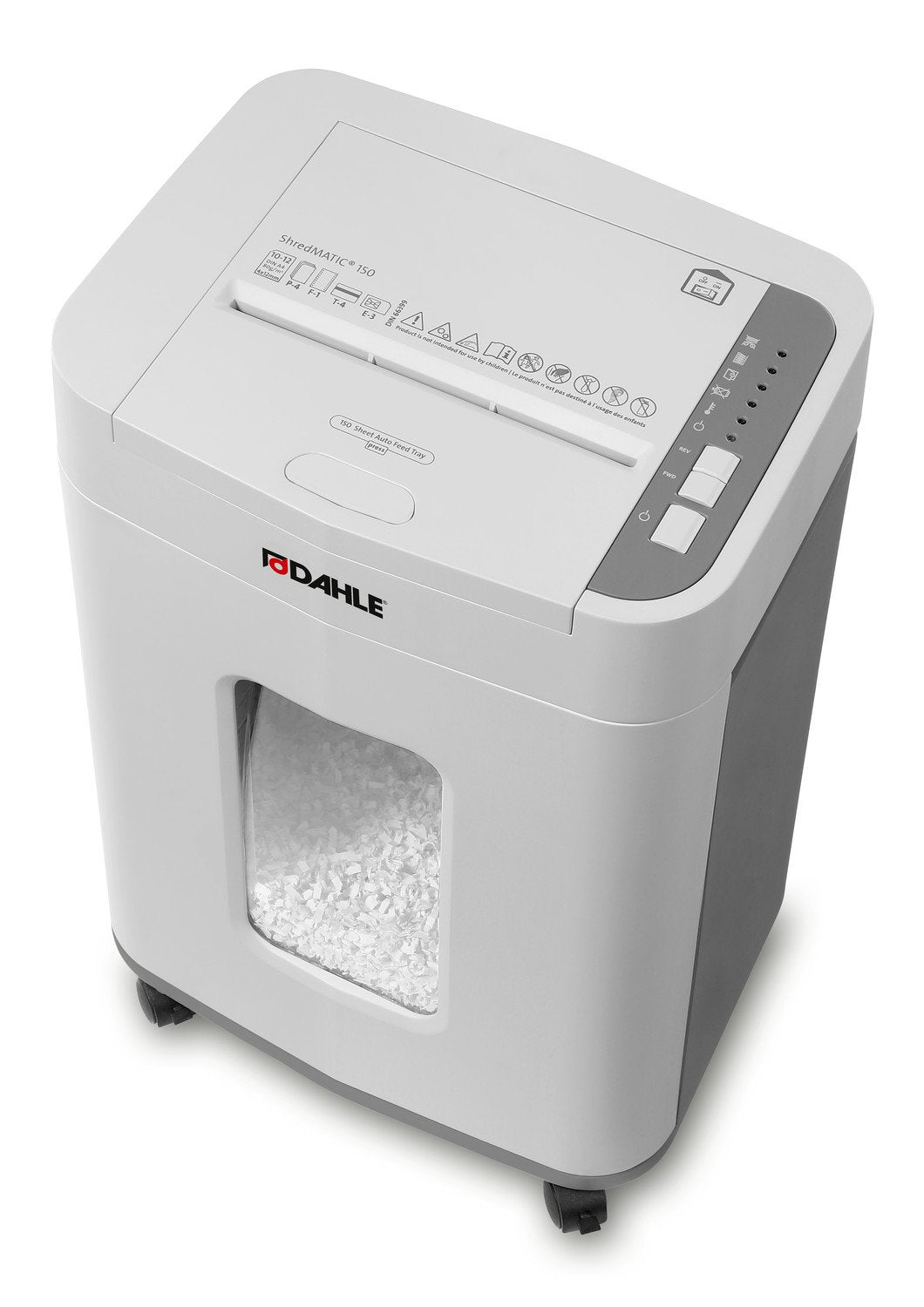 Dahle Shredmatic 150 Destructora De Papel Automatica Corte En Particulas P-4 - Autoalimentacion 150 Hojas, Manual 10-12